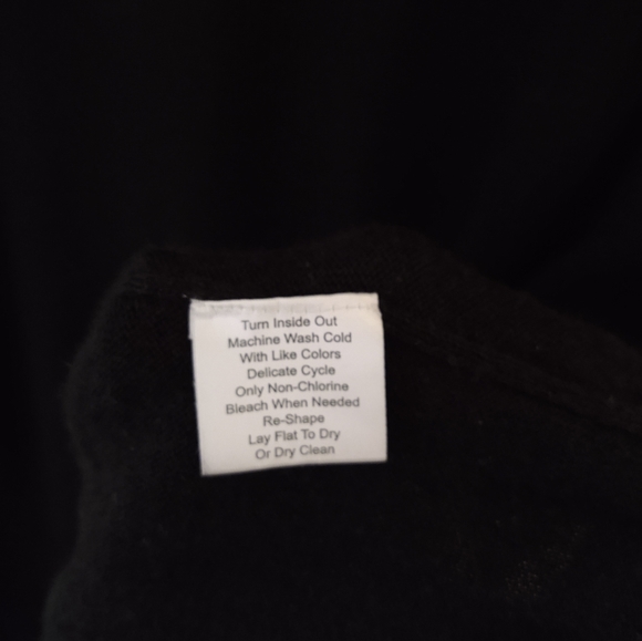 Joseph Abboud black wool 1/4 zip sweater size men's XL - Picture 5 of 7